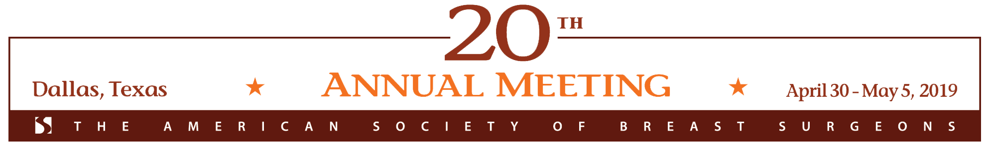 2019 Dallas Meeting Masthead